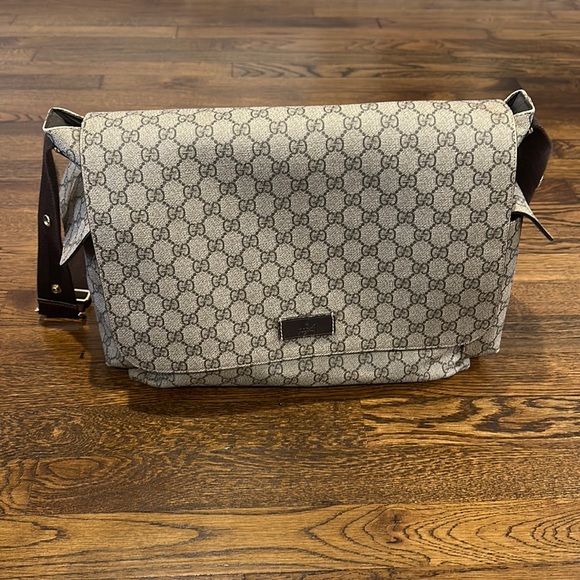 Gucci Handbags - GG plus diaper bag (Gucci diaper bag with multiple pockets)